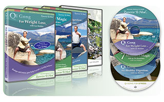 Qi Gong 4-Pack #3 - Weight Loss, Digestion, Stress, 7 Minutes 
