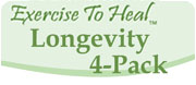 Longevity 4-Pack with Karen Holden:  Stretching, Stand Up & Stretch, Get Stronger, Shape-Up