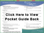Click here to View the Qi Gong for Healthy Joints and Bones Pocket Routine Guide Back Page