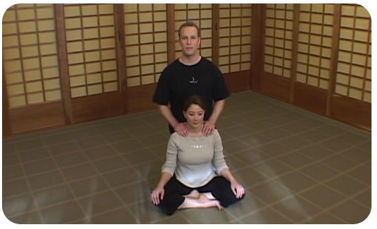  /></p><p>Lee Holden, whose Qi Gong programs are watched by millions on public television stations all across the country, hosts this beautifully filmed and produced DVD. His calm, comforting voice guides viewers through 40 minutes of stretching, breathing, and meditation. Shot on location in a serene, shaded creek within the cozy confines of moss-covered rocks, it quickly becomes apparent how much influence the flowing movements of nature have on the motions of Qi Gong. And the relaxing musical accompaniment, featuring the soft, ancient sounds of Eastern wind instruments, make transporting yourself to your own private place of healing easy when you watch this DVD.</p><p>Order <em>Qi Gong for Upper Back and Neck Pain</em>, featuring Lee Holden, now!</p><p><img decoding=